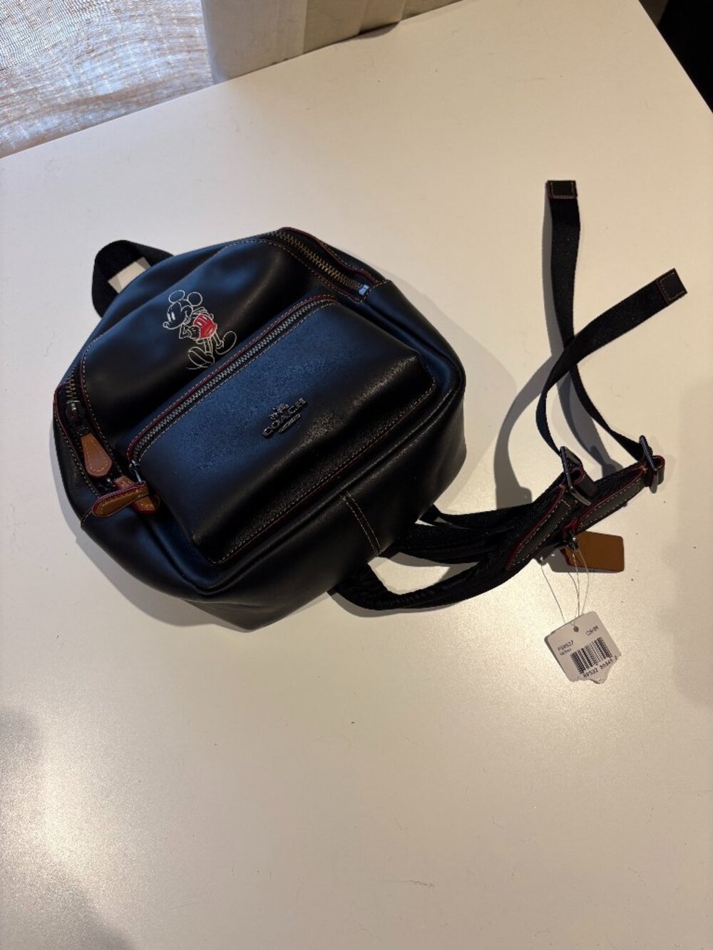Coach x Disney Mickey Mouse collab mini black backpack